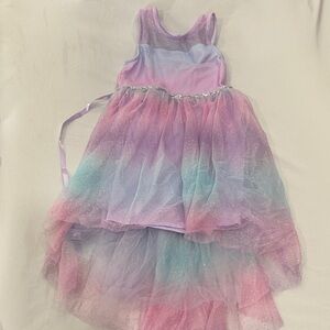 Pastel Rainbow Kids Formal Dress